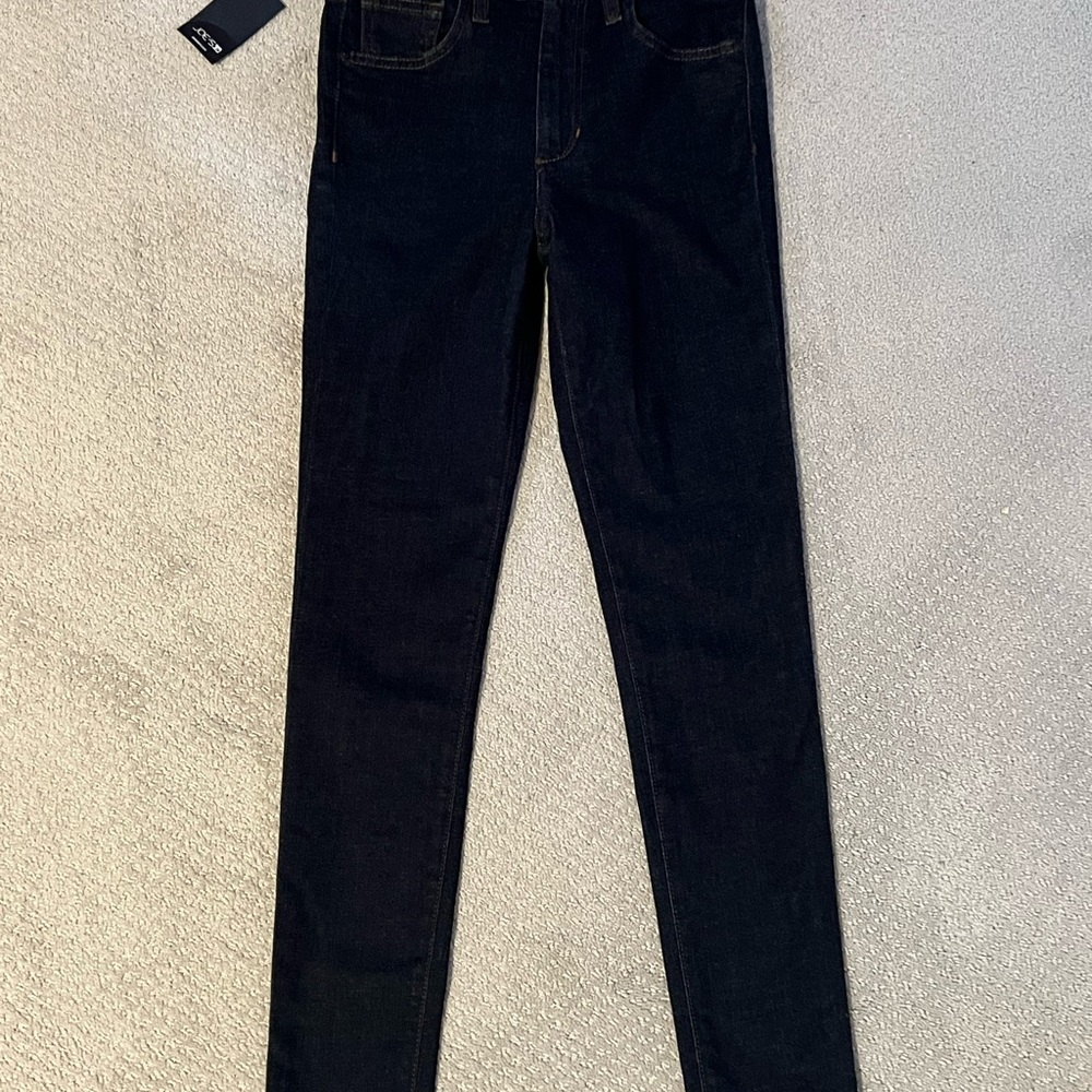 Dark denim Joe’s Jeans.